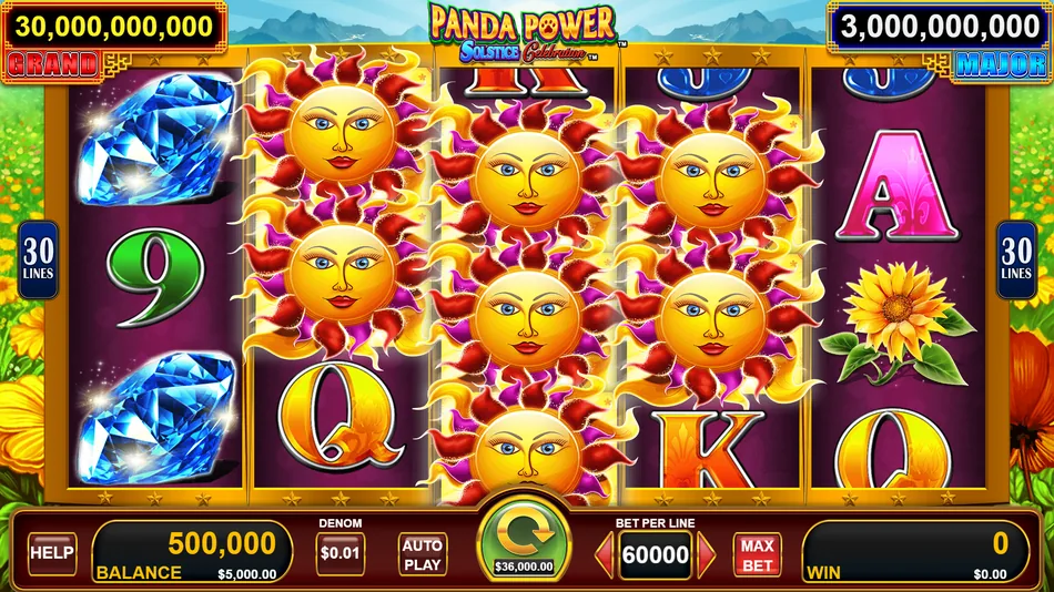 Panda Magic Reel screen showing panda symbols across adjacent reels
