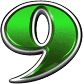 Nine royal card symbol