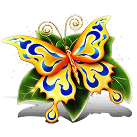 Butterfly symbol on the paytable