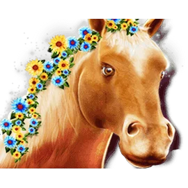 Horse premium symbol on the paytable